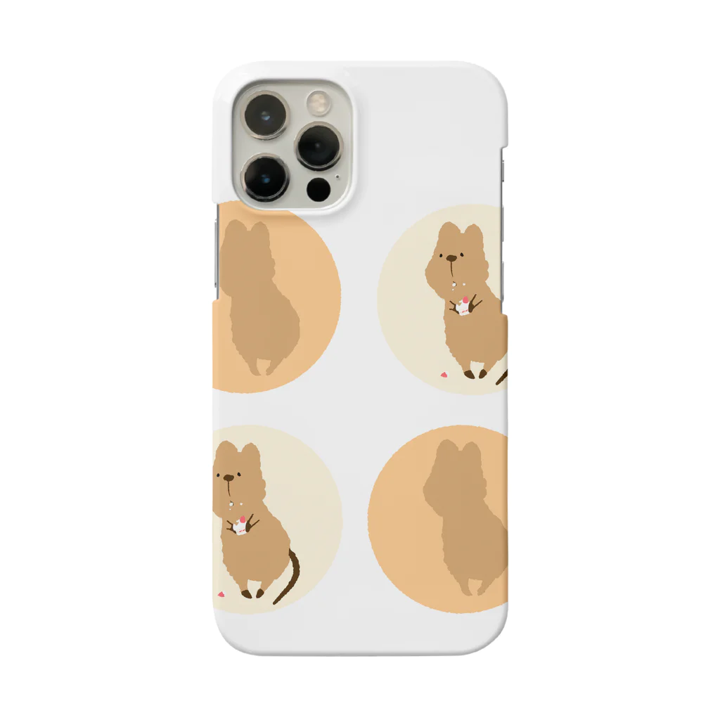 おとぼけクオッカの日常のおとぼけクオッカ(ケーキ) Smartphone Case