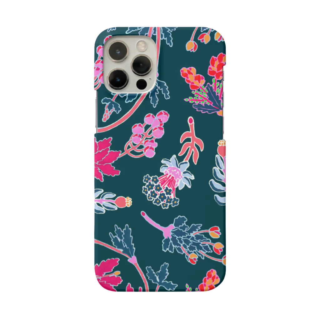 zuizui textileの架空植物Ⅱ_steelblue Smartphone Case