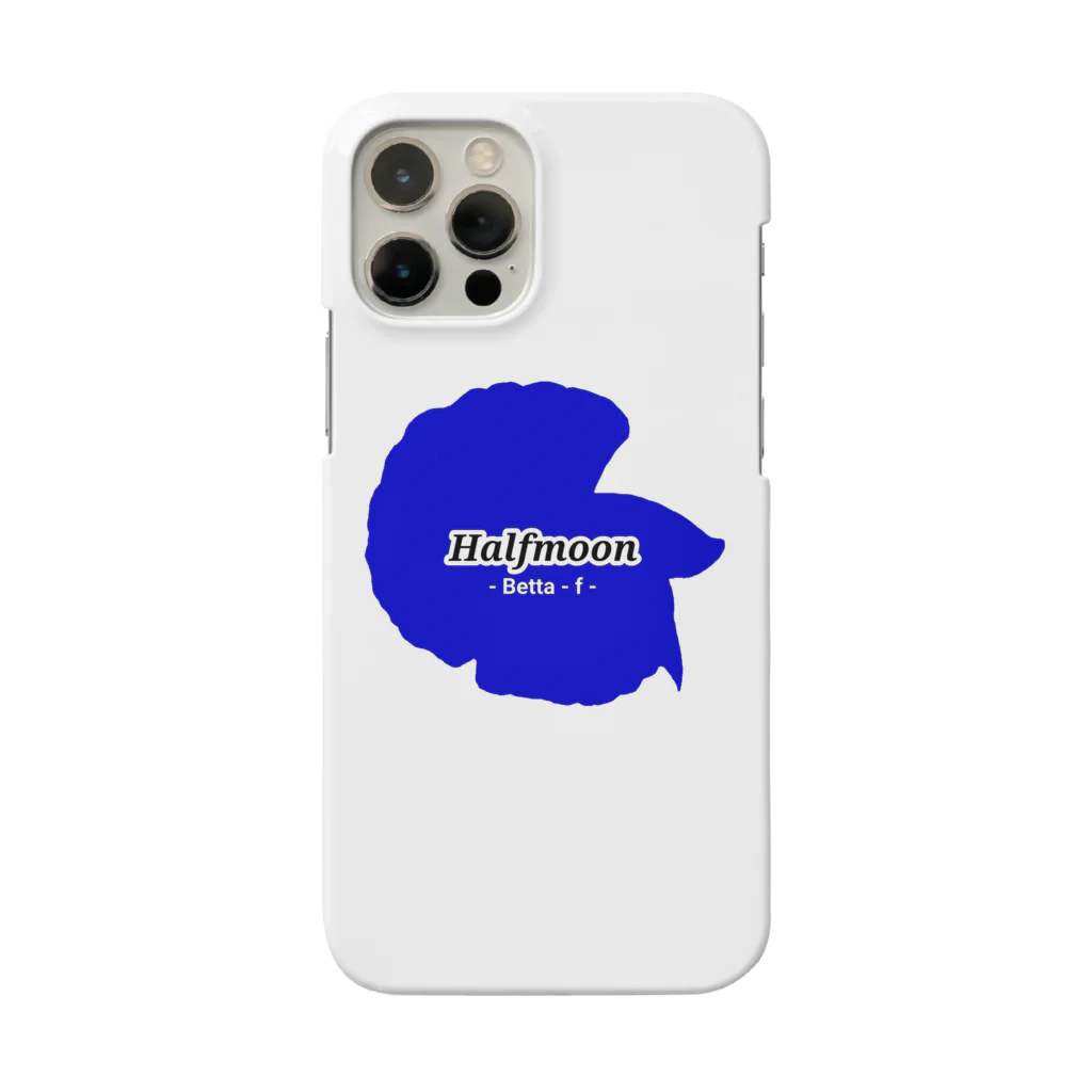 ☆ららくらら☆のHalfmoon Betta①Mediumblue Smartphone Case