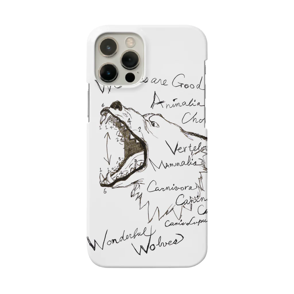 もけけ工房 SUZURI店のWolves are Good Smartphone Case