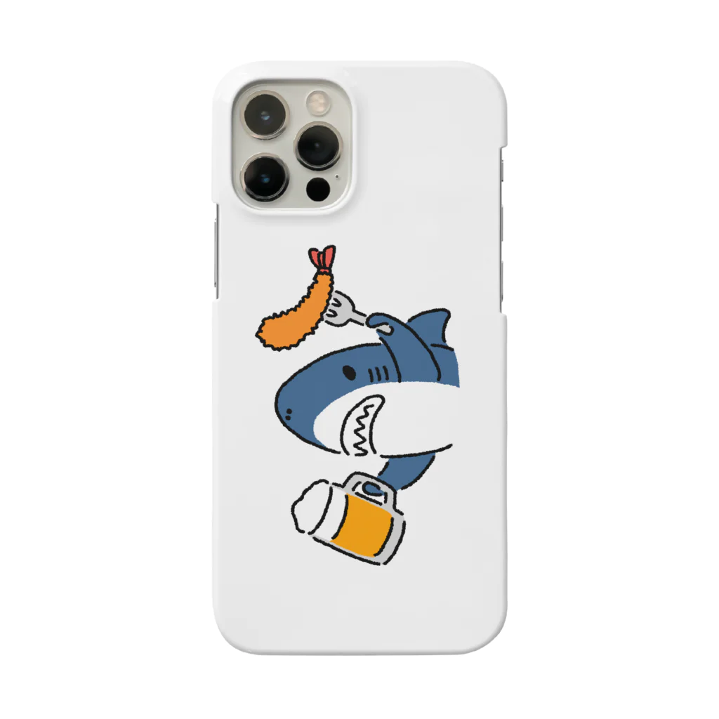 サメ わりとおもいのビールとエビフライとサメ　色付き文字無し横向きVer.２ Smartphone Case