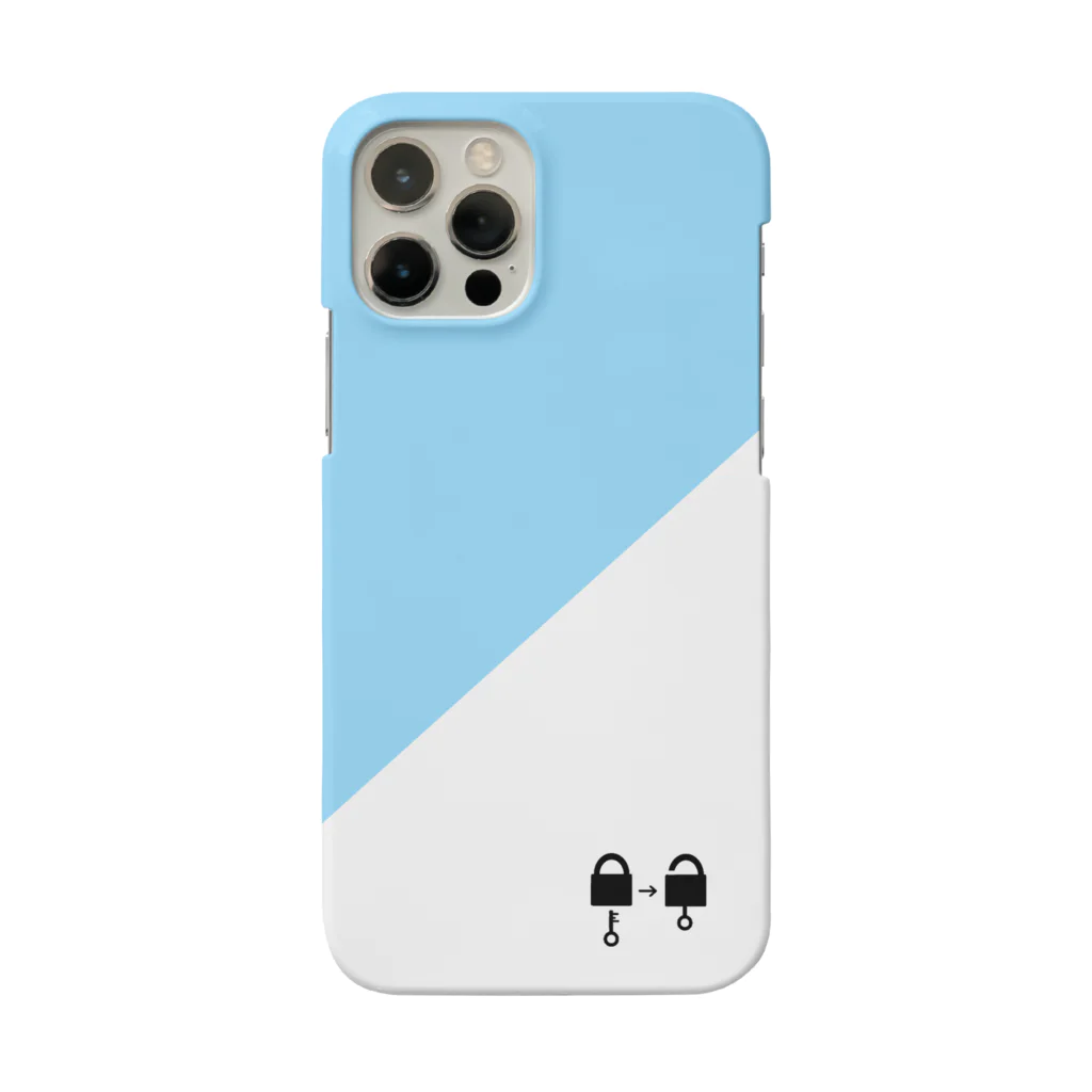 謎はないけど謎解き好きのお店の南京錠スマホケース（水色） / padlock smartphone case ( light blue ) スマホケース