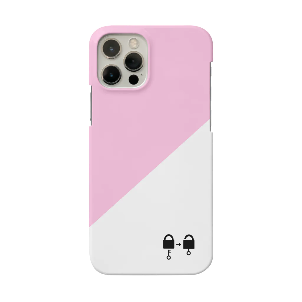 謎はないけど謎解き好きのお店の南京錠スマホケース（ピンク） / padlock smartphone case ( pink ) Smartphone Case