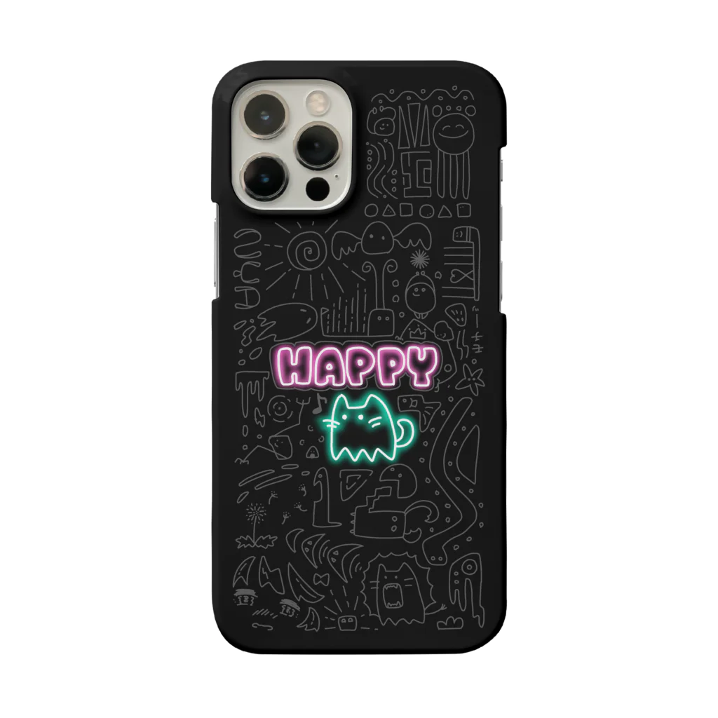 澪良のHAPPY CAT ※iPhone11~12用 スマホケース