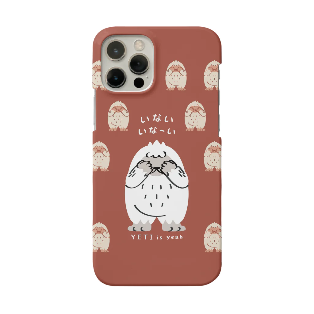 イラスト MONYAAT のCT121　YETI is yeah*いないいないばぁ*bgC スマホケース