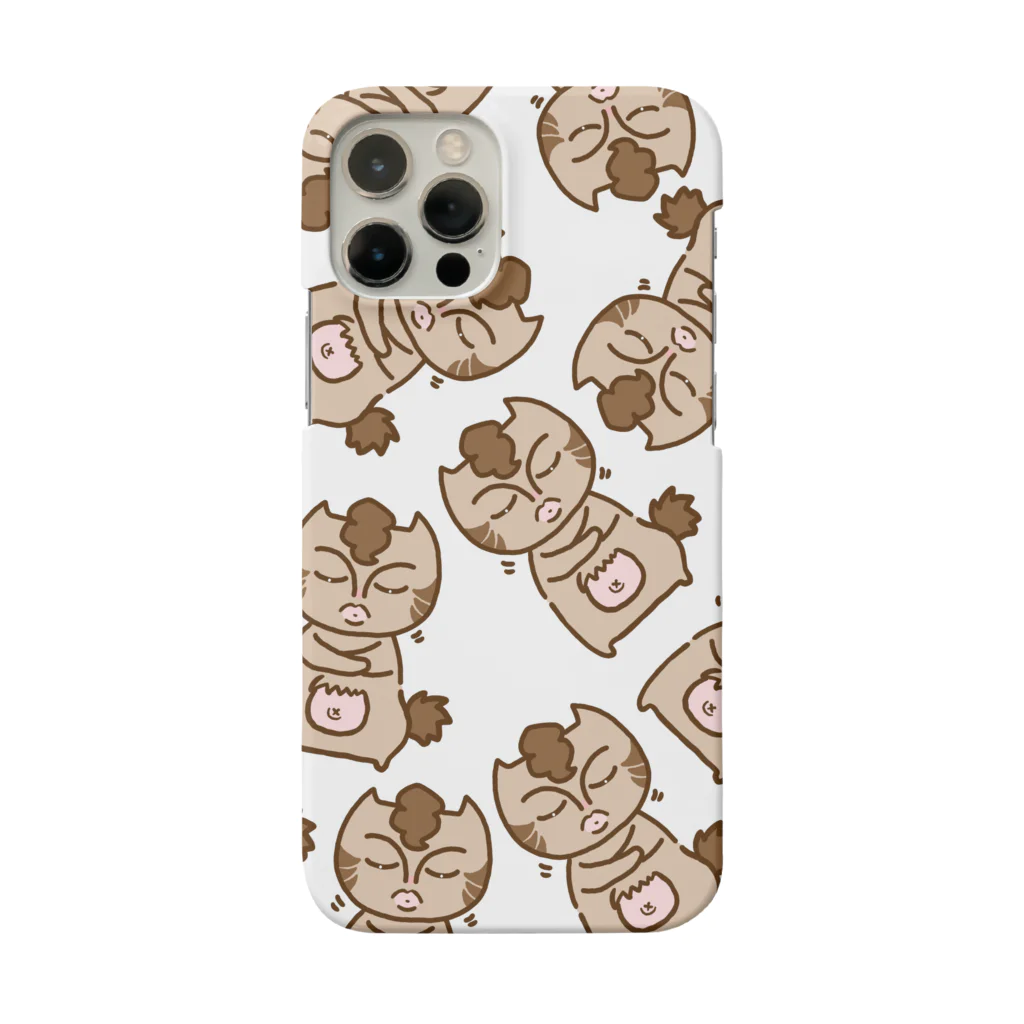 tiMo'sのお悟り猫にゃっぱ 総柄 Smartphone Case