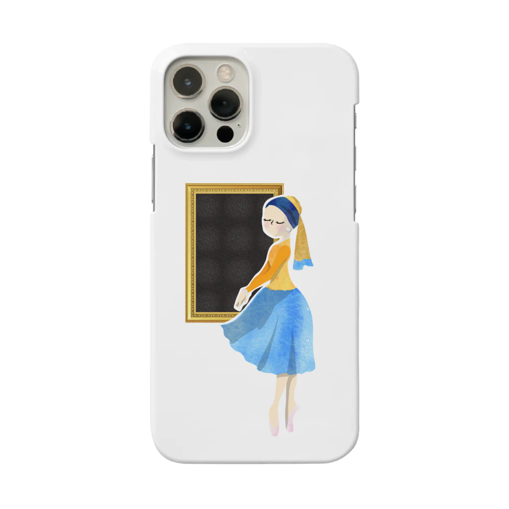 バレエシルエット ballet*pointe_pon*の名画 × バレエ【真珠の耳飾りの少女】 Smartphone Case