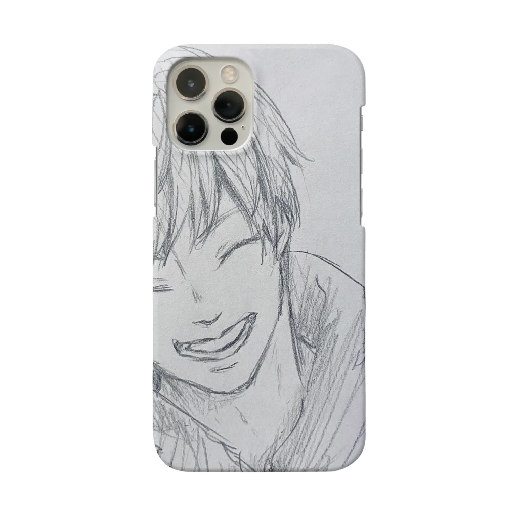 コマツ.のスマイルモノクロ Smartphone Case