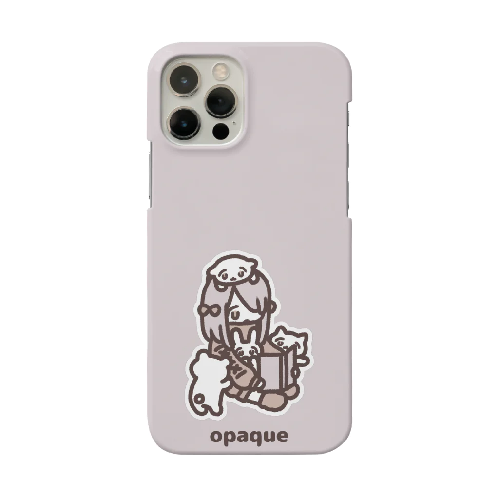 opaqueのしょんぼりどうぶつたちとおねえさん Smartphone Case