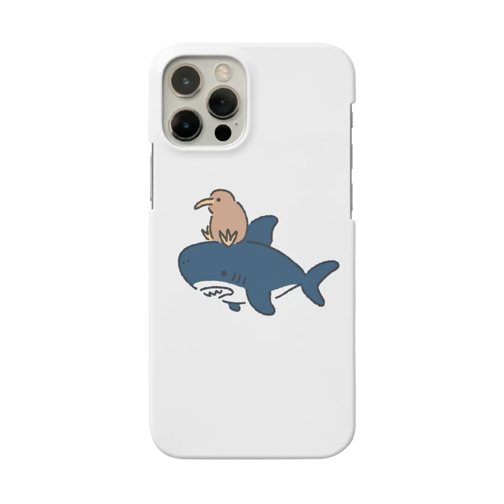 サメ わりとおもいのキーウィ・オン・シャーク Smartphone Case