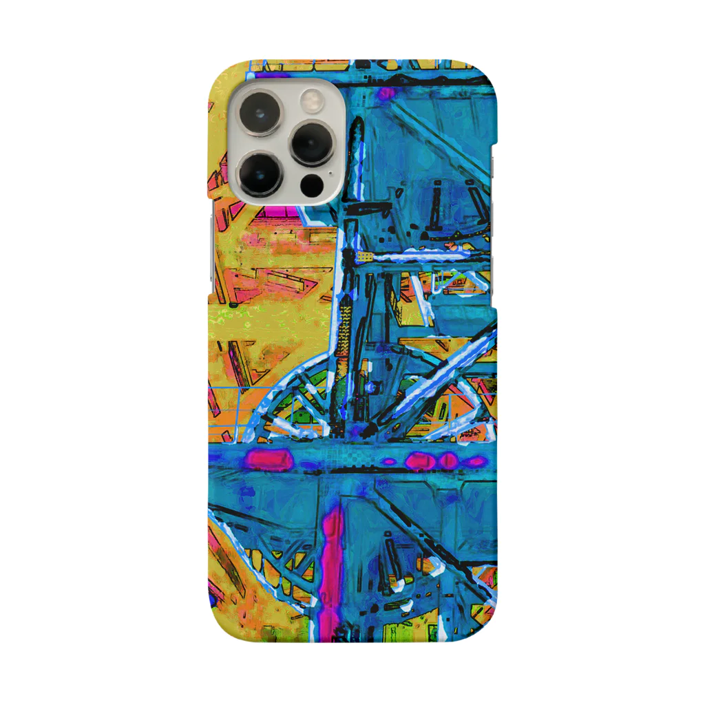 カニデザインのPsychedelic Shaft スマホケース