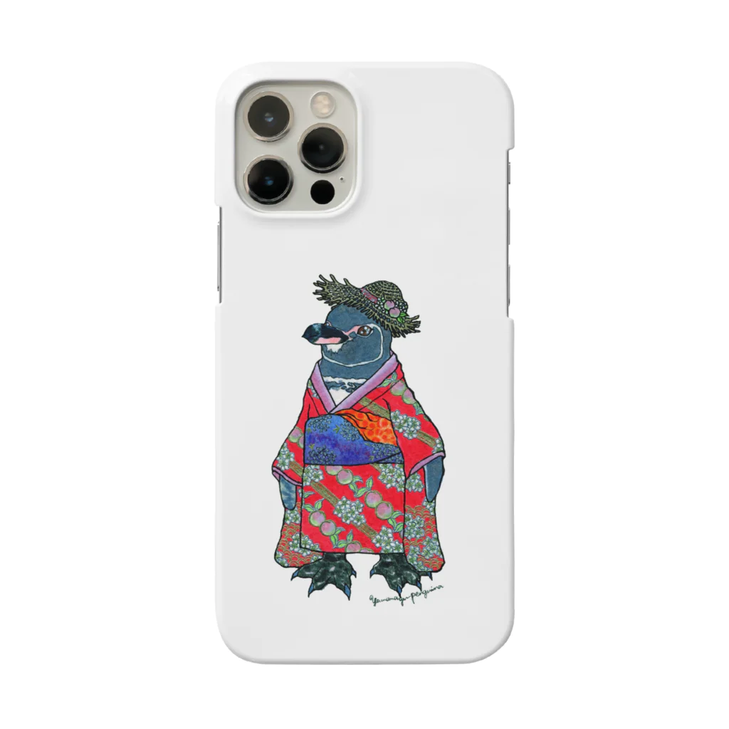 ヤママユ(ヤママユ・ペンギイナ)の着物ぺんぎん―ガラパゴスと李― Smartphone Case