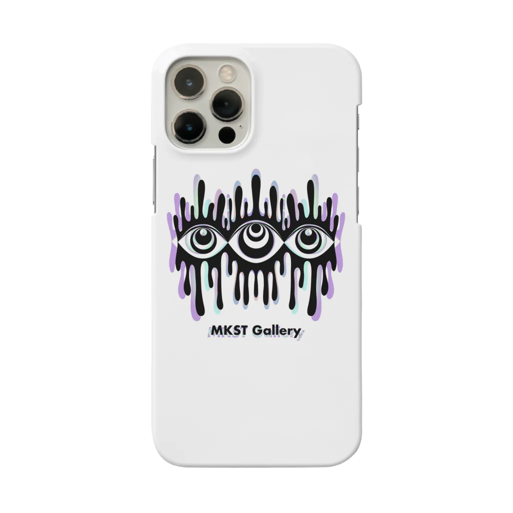 SPOOPY TOWNのMelting eyes_hologram Smartphone Case