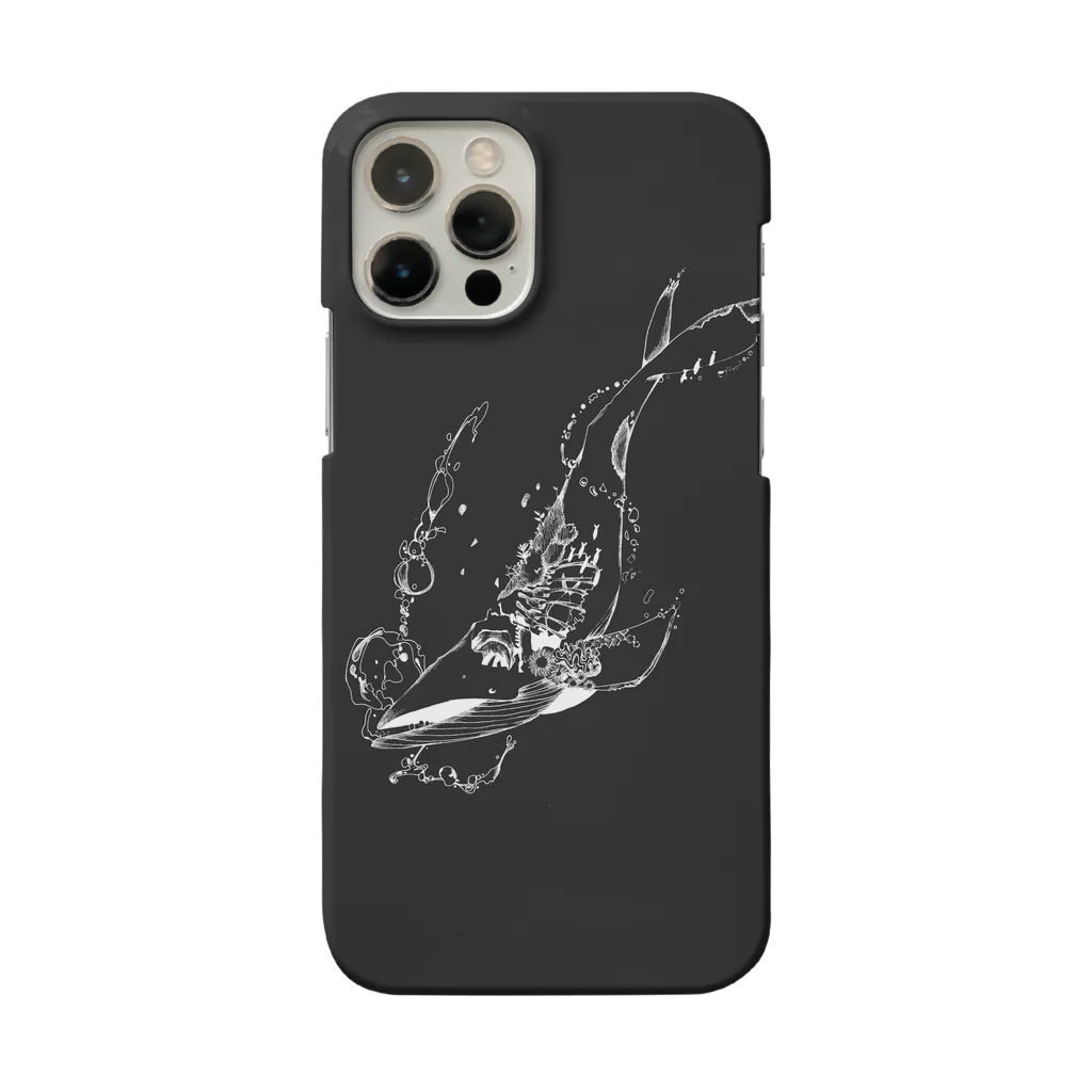 RabiLaboの歌うたい鯨（黒） Smartphone Case