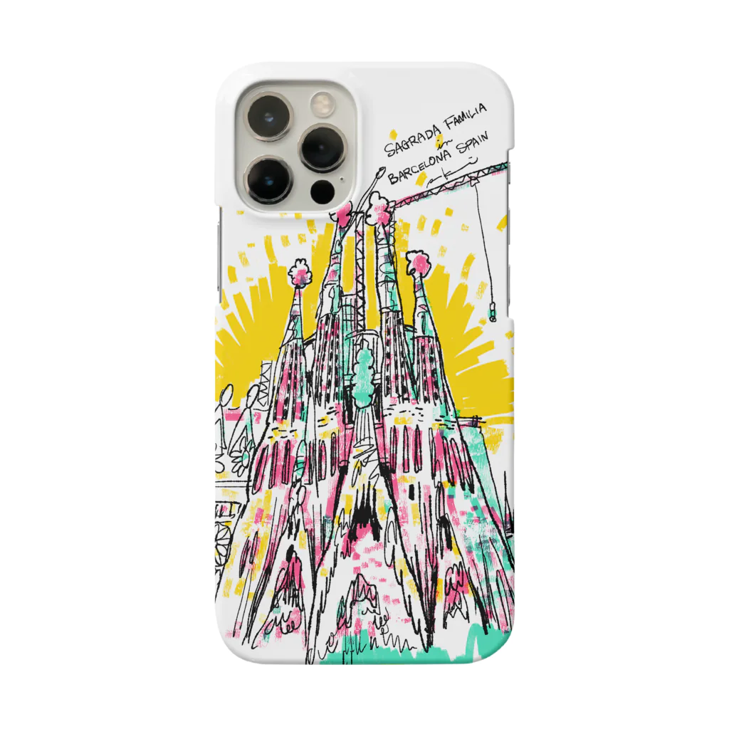 Akiss art ONLINE SHOPのサグラダ・ファミリアの光 Smartphone Case