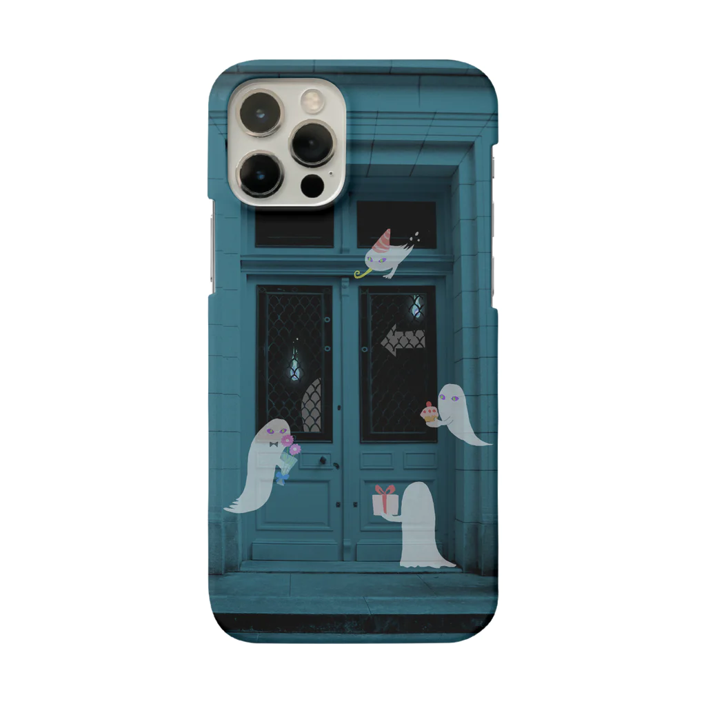 ペーパーモザイクの店のおばけパーティー（縦） Smartphone Case