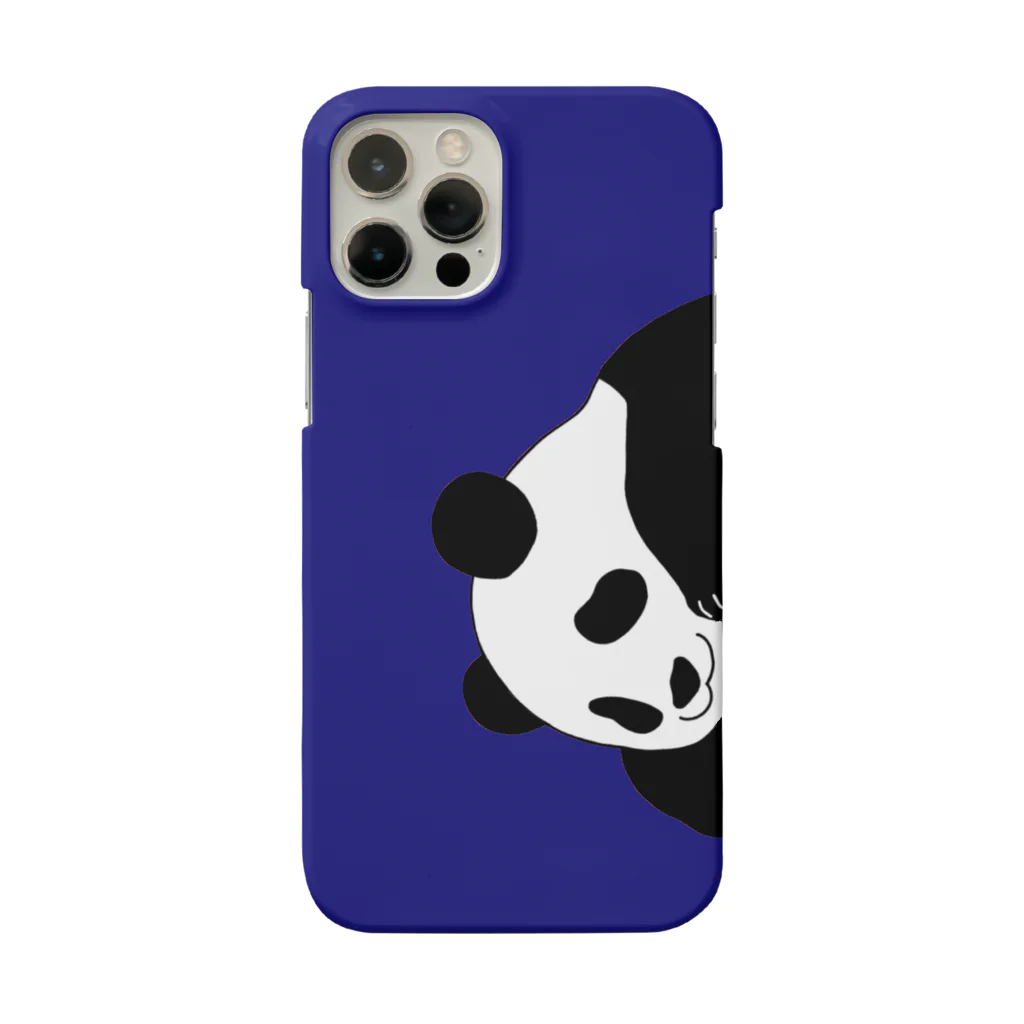 chanpeko69のひょっこりパンダのスマホケースBlue Smartphone Case