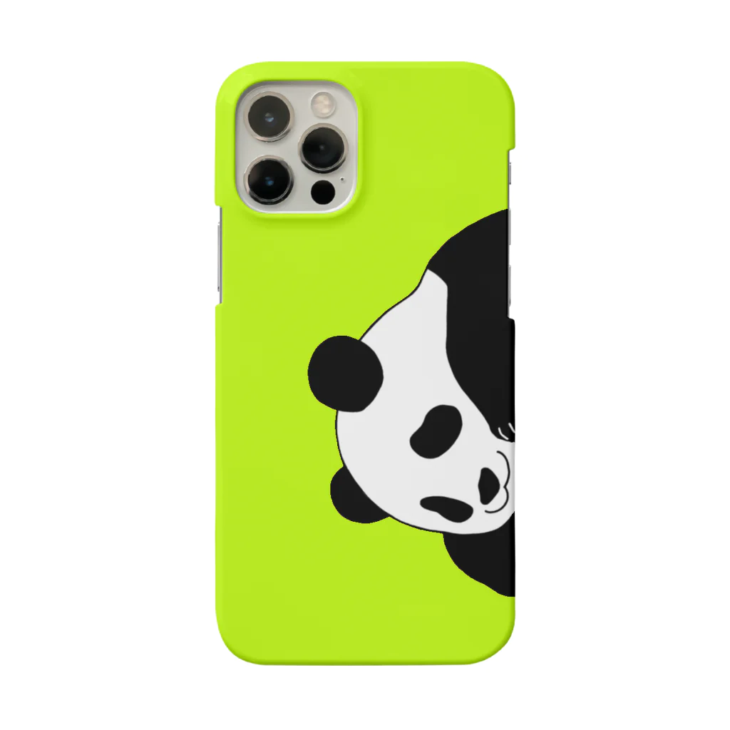 chanpeko69のひょっこりパンダYellow green Smartphone Case