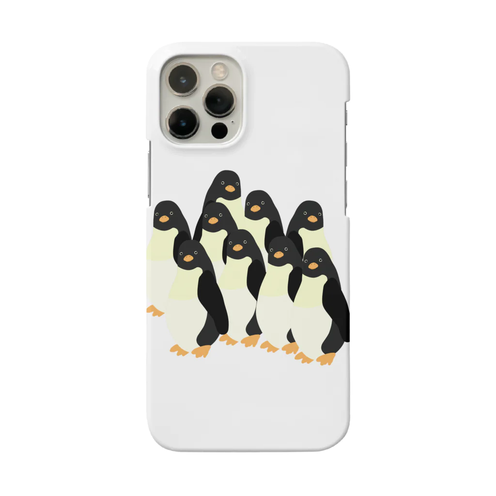 mendakoshopのこっちを見てくるペンギン スマホケース