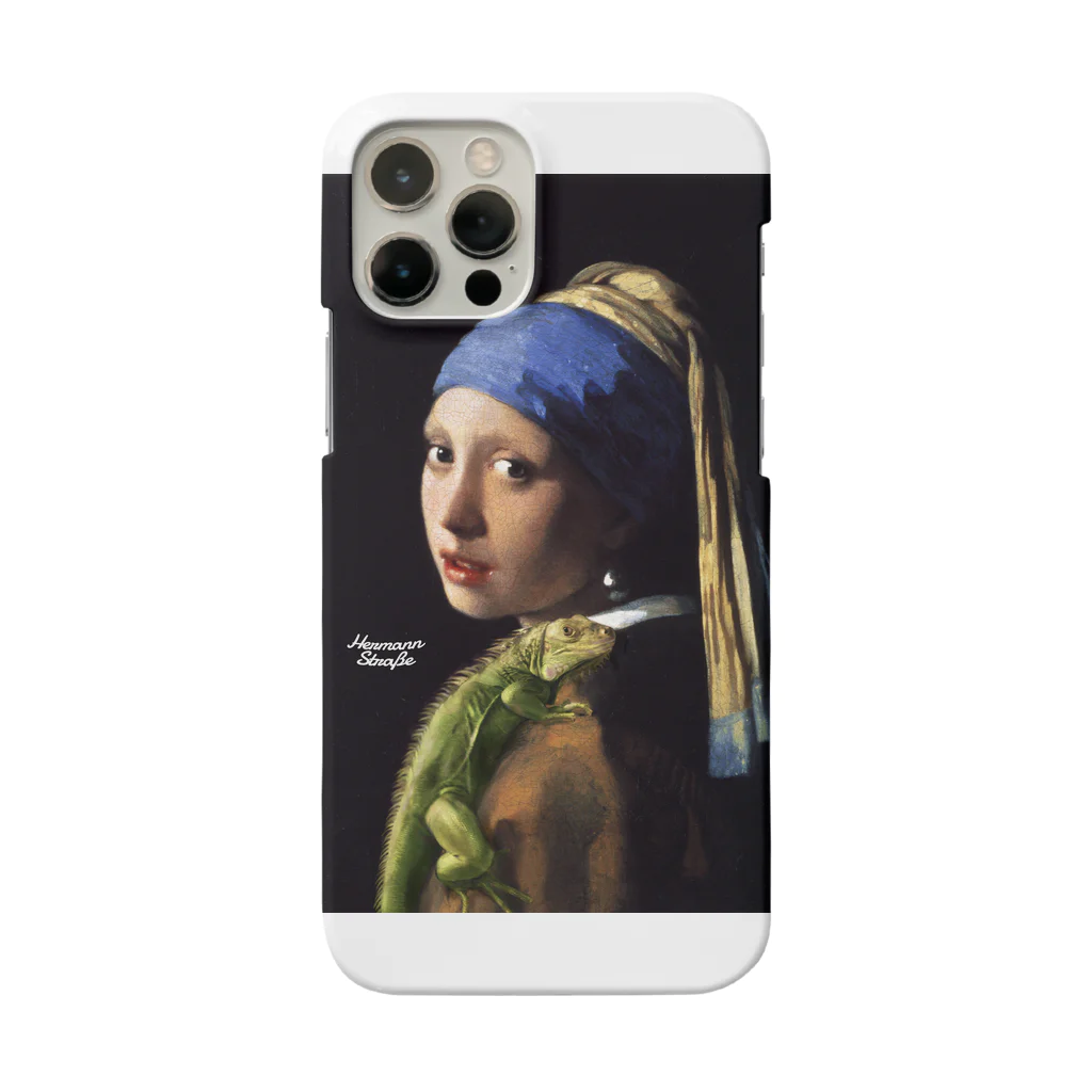 HermannStrasseのフェルメールとグリーンイグアナ Smartphone Case