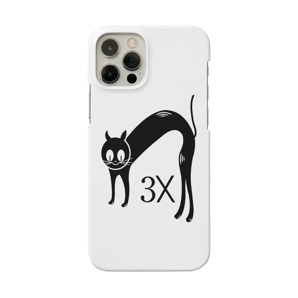 stereovisionの3匹の猫（Cat Times 3x） スマホケース