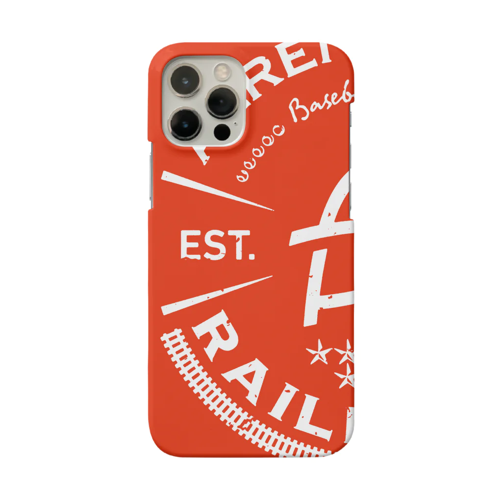 PoooompadoooourのRailroads エンブレムロゴ 赤_グランジ Smartphone Case