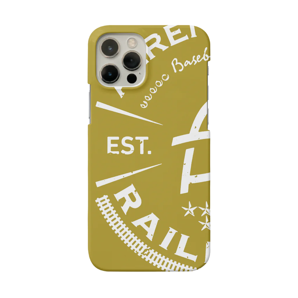 PoooompadoooourのRailroads エンブレムロゴ 黄色_グランジ Smartphone Case