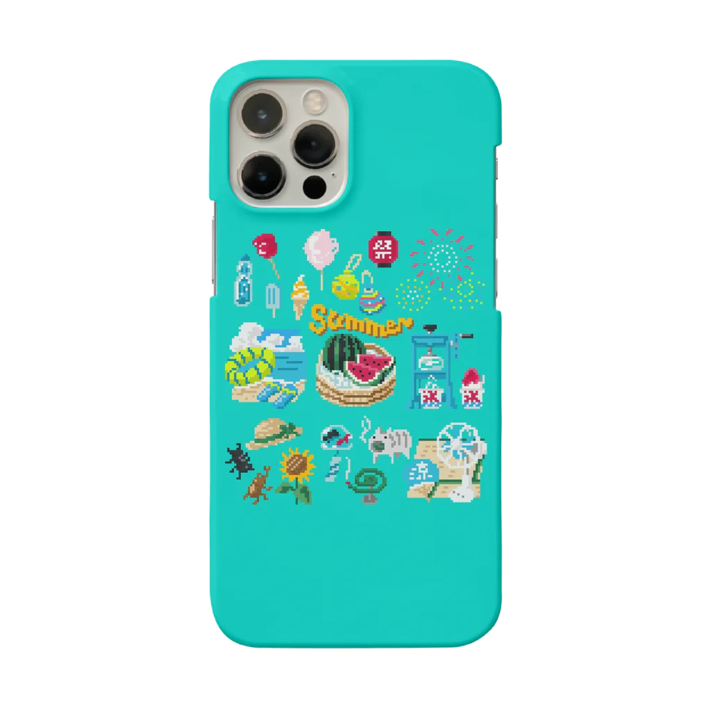 すとろべりーガムFactoryのドットSummer No.2 スマホケース (ミント) Smartphone Case