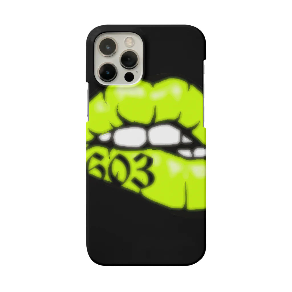 603のblack yellow 603 Smartphone Case