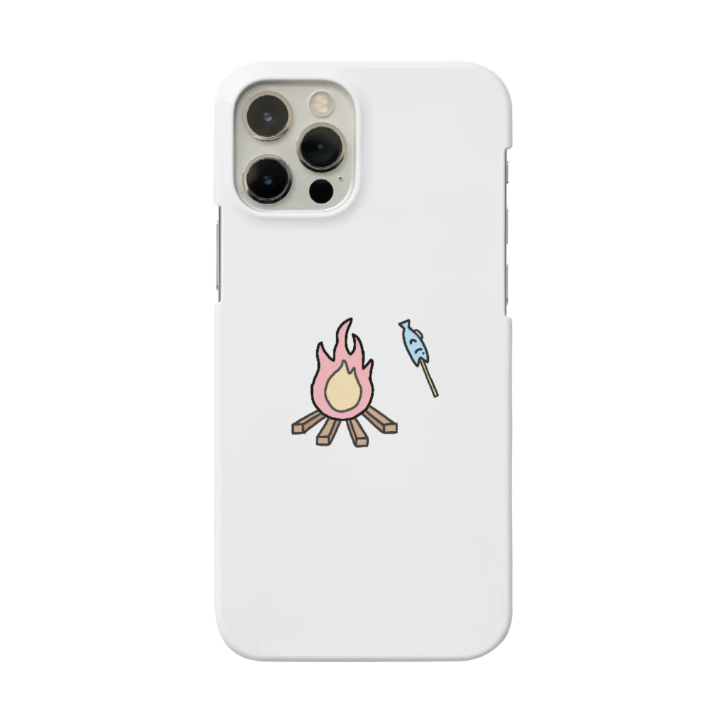 人生ヤマノボリshopの焚き火と魚の串焼き Smartphone Case