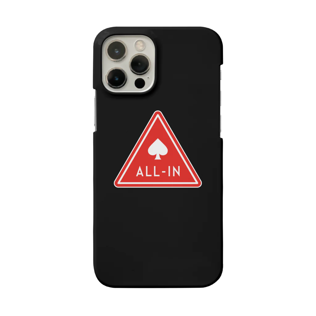 POKER GOODS SHOPのALL-IN（黒） Smartphone Case