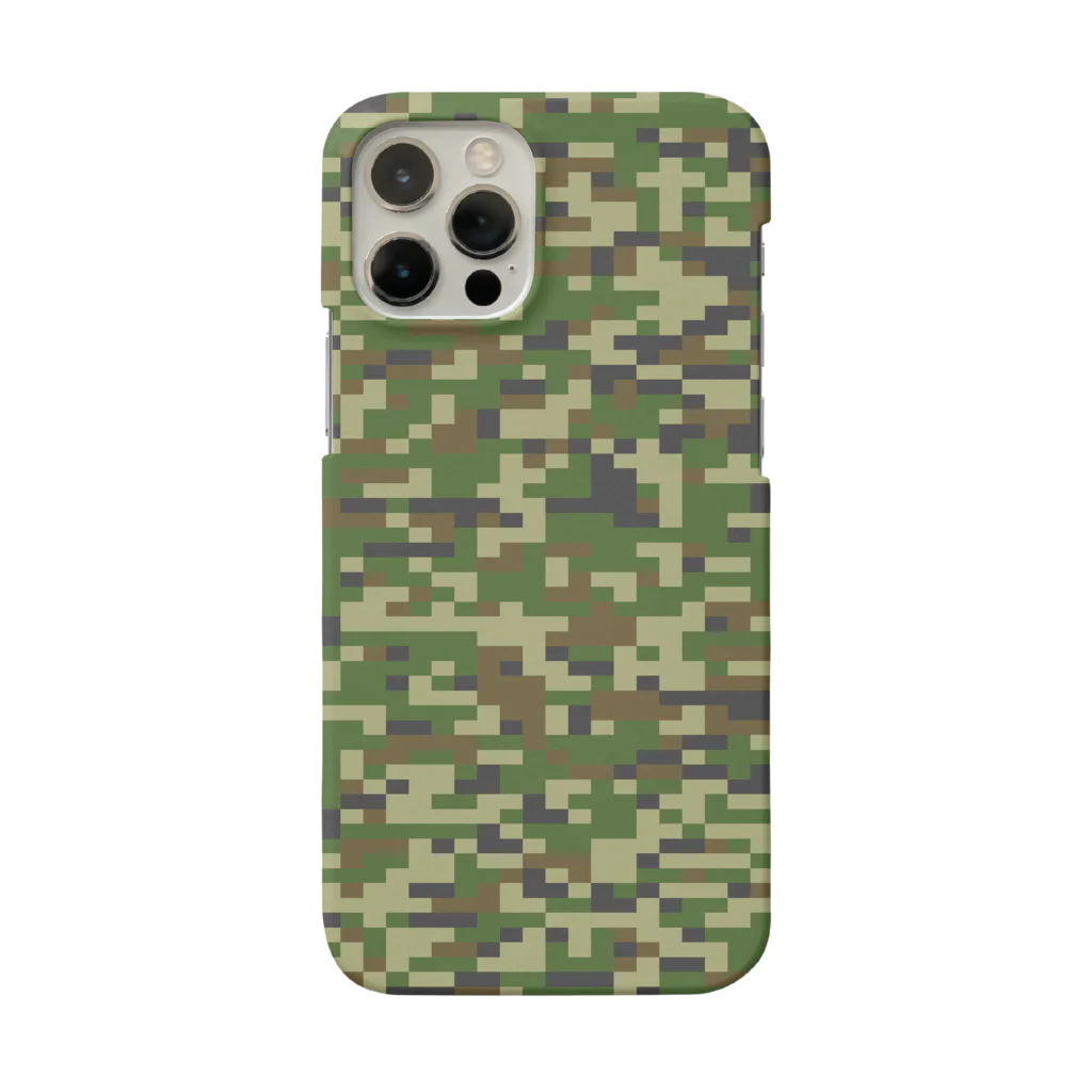 Military Casual LittleJoke のPixCamo Woodland Low visibility Smartphone Case