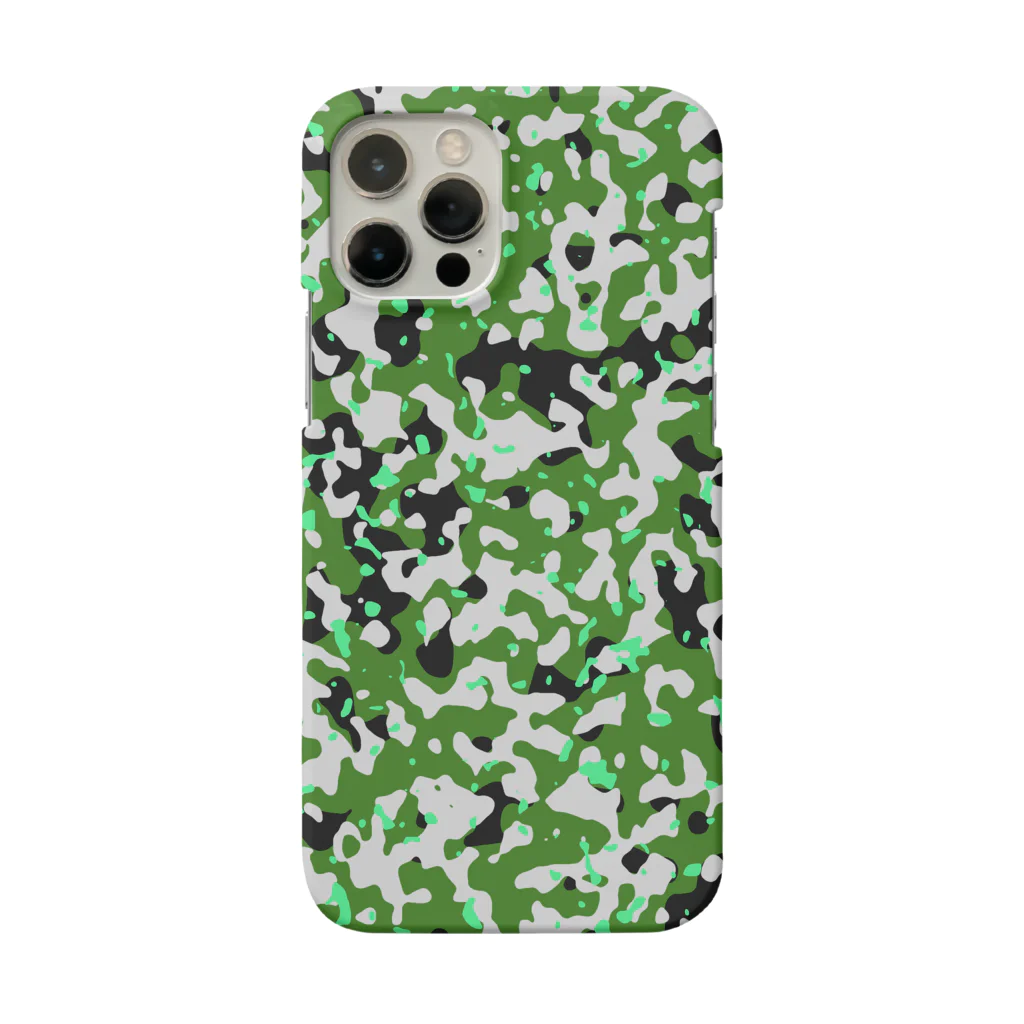 Military Casual LittleJoke のCamo AGR Green アグレッサー迷彩 緑色 サバゲー装備 スマホケース