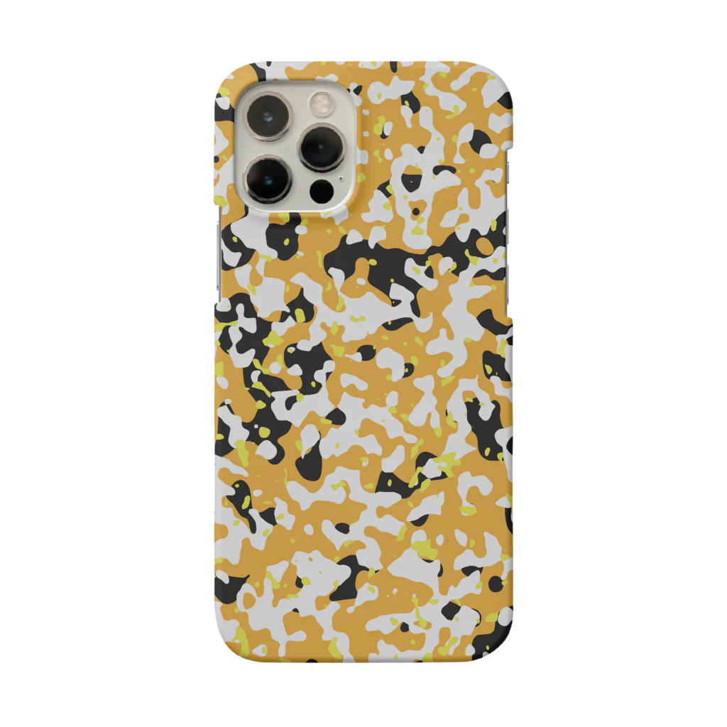 Military Casual LittleJoke のCamo AGR Yellow アグレッサー迷彩 黄色 Smartphone Case