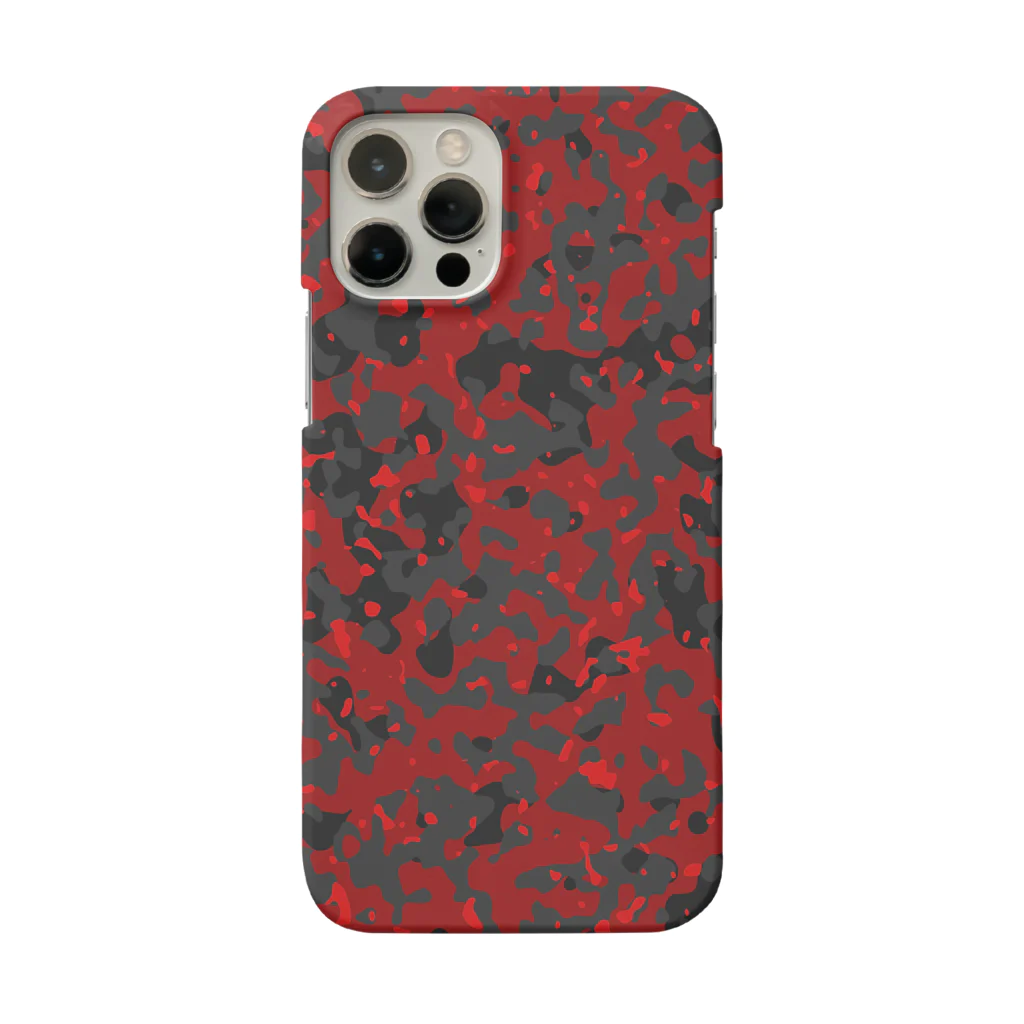 Military Casual LittleJoke のCamo AGR Red アグレッサー迷彩 赤色 スマホケース