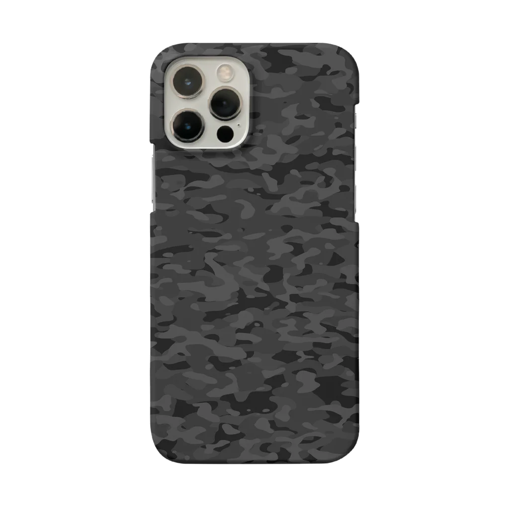 Military Casual LittleJoke のCasualCamo Black カジュアル迷彩 黒色 サバゲー装備 Smartphone Case