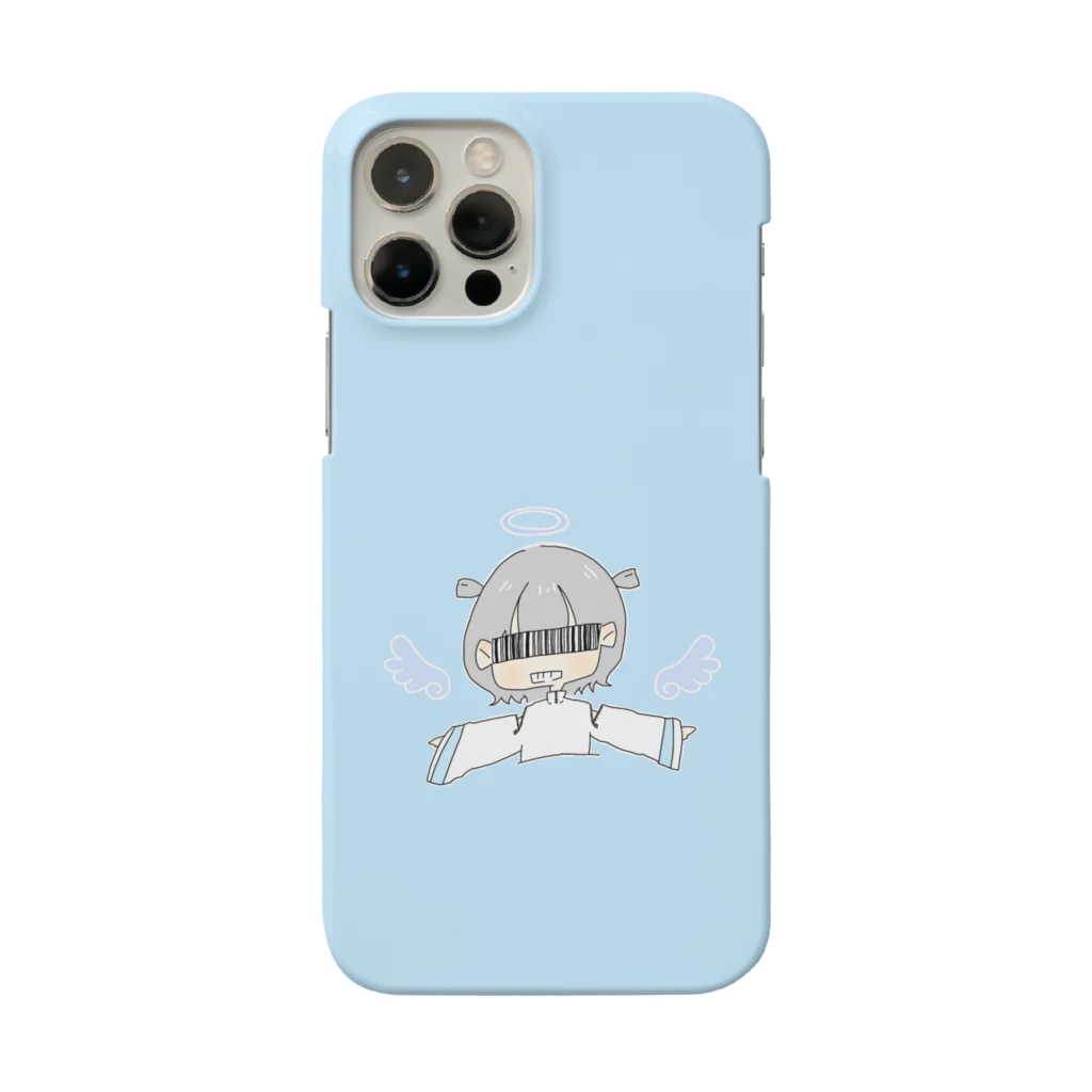 落書きくん。のバーコードちゃん。 天使ver.   Smartphone Case