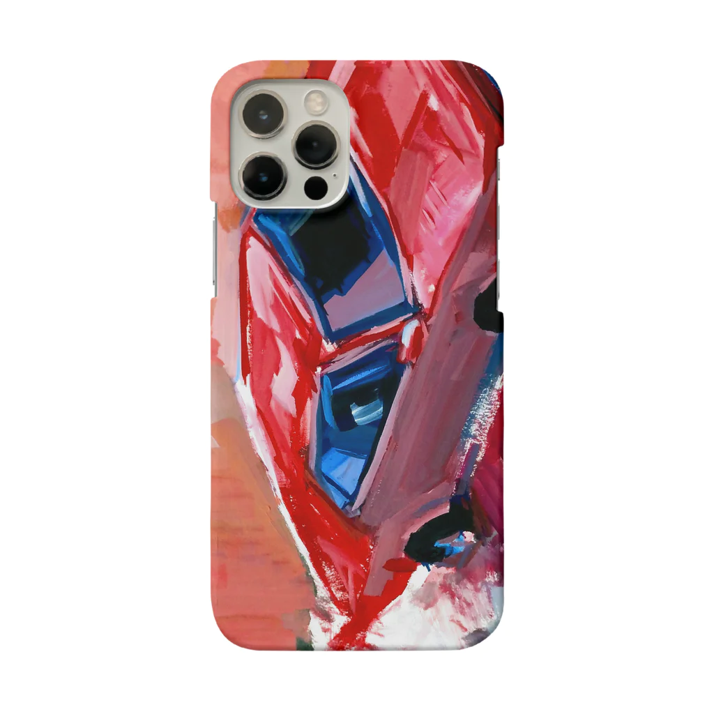 スナック麦のred hot car Smartphone Case