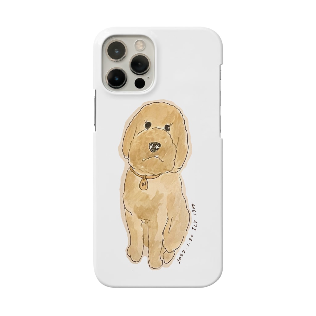 hawkのstandard poodle 『ily』 Smartphone Case