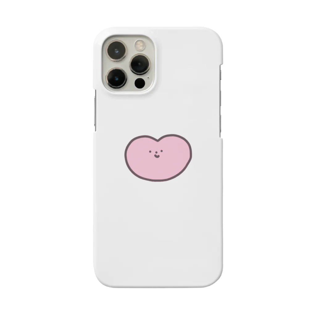 heart 🤍📓のheart 🤍 iPhoneケース (pink ver) Smartphone Case
