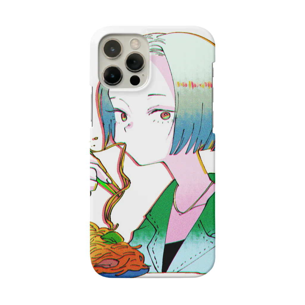 すみちゃんぐらしの焼きそばスマホケース(クリア) Smartphone Case