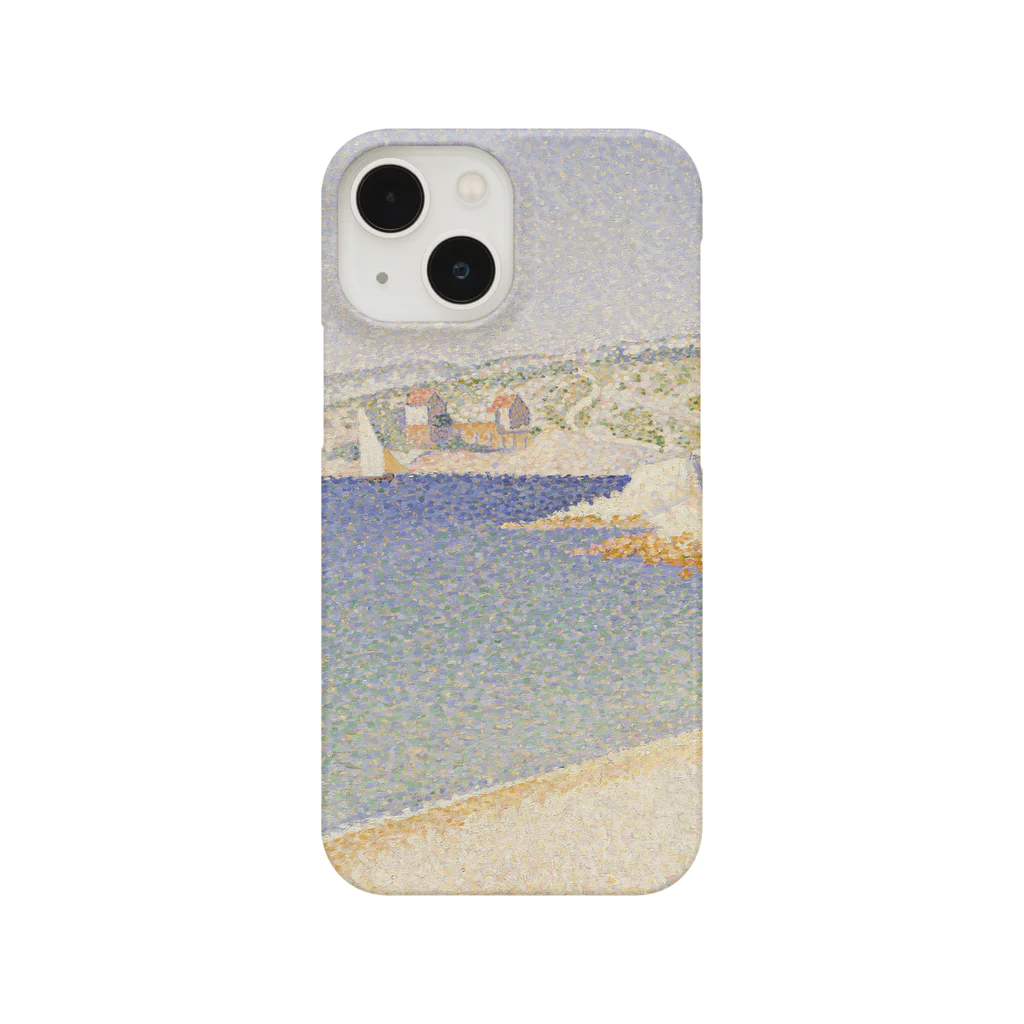 SONOTENI-ARTの025-002　ポール・シニャック　『カシスの桟橋』　スマホケース　表側面印刷　iPhone 13mini/12mini専用デザイン　SC2 スマホケース