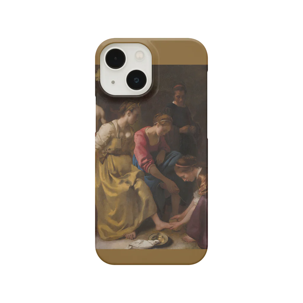 SONOTENI-ARTの008-002　フェルメール　『ディアナとニンフたち』　スマホケース　表側面印刷　iPhone 13mini/12mini専用デザイン　SC2 iPhone Smartphone Case