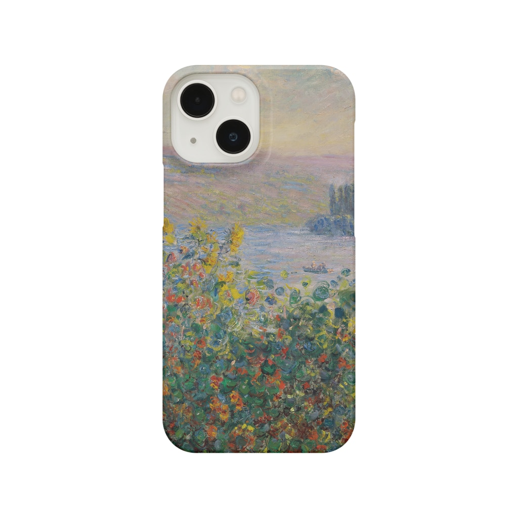 SONOTENI-ARTの004-003　クロード・モネ　『ヴェトゥイユの花壇』　スマホケース　表側面印刷　iPhone 13mini/12mini専用デザイン　SC2 Smartphone Case