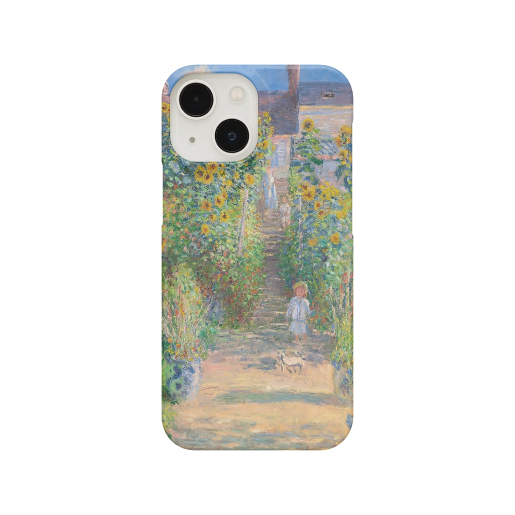 SONOTENI-ARTの004-007　クロード・モネ　『ヴェトゥイユの画家の庭』　スマホケース　表側面印刷　iPhone 13mini/12mini専用デザイン　SC2 Smartphone Case