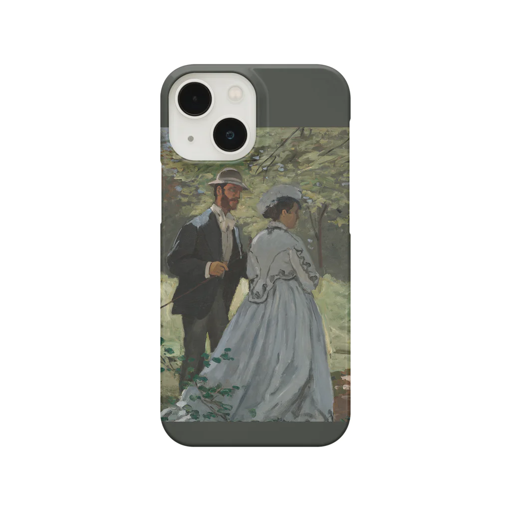 SONOTENI-ARTの004-023　クロード・モネ　『バジールとカミーユ』　スマホケース　表側面印刷　iPhone 13mini/12mini専用デザイン　SC2 iPhone Smartphone Case