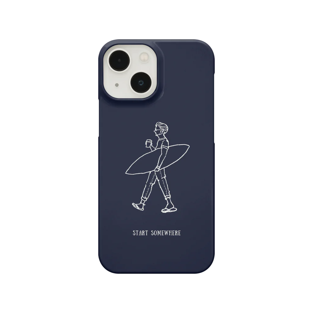 HAVE A NICE DAYのネイビーサーフ Smartphone Case