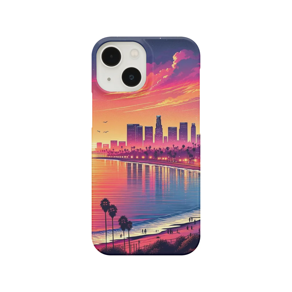 puumerotanのSunset Beach City Smartphone Case