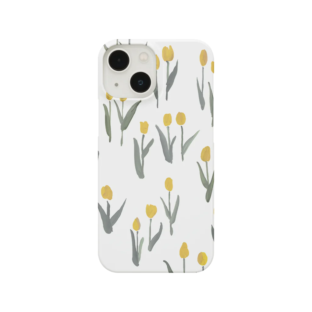 otsukiyumiのtulip yellow スマホケース