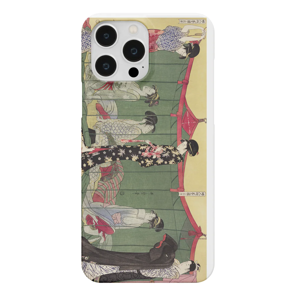 寿めでたや(ukiyoe)のUKIYOE  Utamaro 歌麿_婦人泊り客の図 Smartphone Case